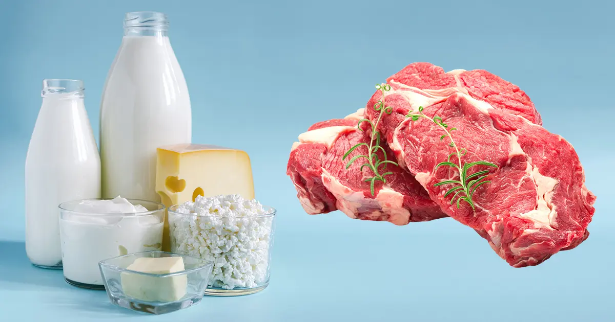 El mejor tipo de carne y de lácteos que debe consumir