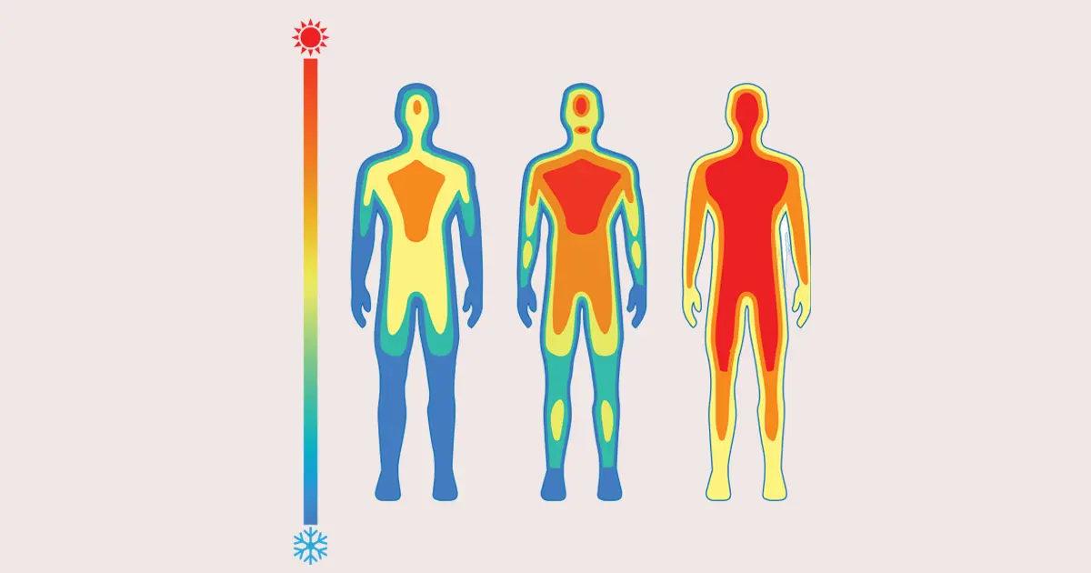 La temperatura corporal "normal" depende de cada persona