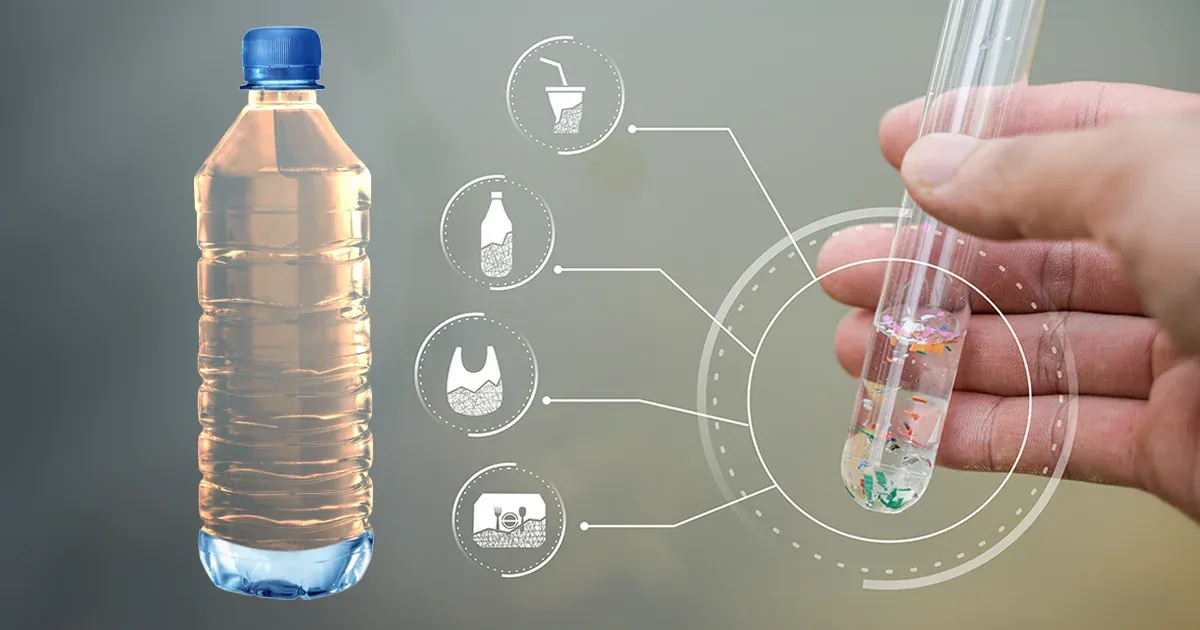 Su agua embotellada podría contener nanoplásticos